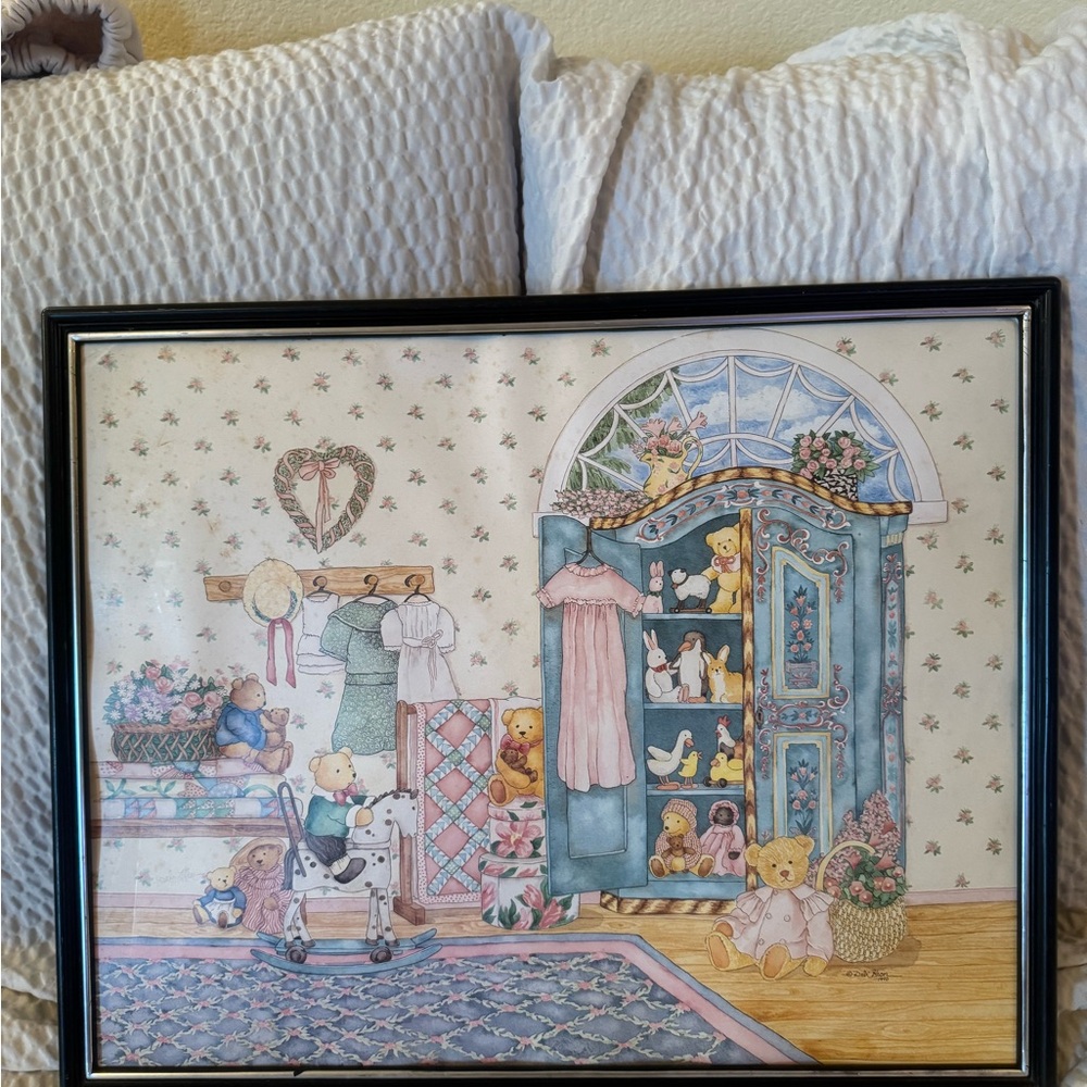 Charming Nursery Wall Art with Teddy Bears